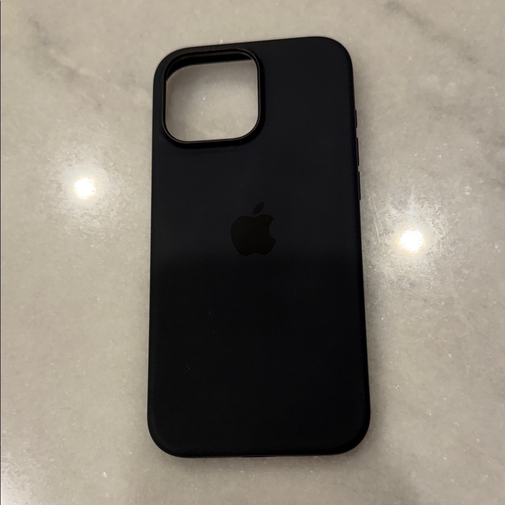 Apple silicone Black iPhone 16 Pro Max Case